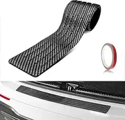 SuperKaKa Rear Bumper Protector, Carbon Fiber Pattern Car Bumper Guard, Car Bumper Protector for Most Models Car Exterior Accessories