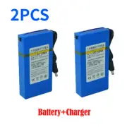 2PCS 9800mAh DC 12V Rechargeable Li-ion Battery Pack 1298A For Wireless Camera