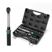 1/4''Drive2-24N.m Precise Double Scale Torque Wrench Set MTB Bike Socket Spanner