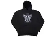 Foo Fighters Unisex Adult Everything Or Nothing At All Logo Stone Wash Pull Over Hoodie (Charcoal Grey) - UTRO12913