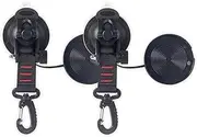 Pack of 2 Tent Suction Cup Securing Hook Lock Holder Portable Outdoor Hiking Camping Fishing Mount Luggage Tie Down Tarp