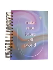 Pastel Colors 6 x 8 Hardbound Gold Spiral 2025 Planner Daily/Weekly/Monthly Tabs