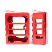 Rugged Ridge Fits 07-18 Jeep Wrangler JK Red Elite Tail Light Guards