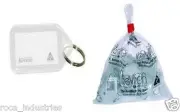 Kevron Key Ring Tags White - ID5BG100/White - Bag of 100 Tags - FREE POSTAGE !!