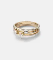 [Stone and Strand] Stone and Strand 14kt gold ring with diamonds P gold