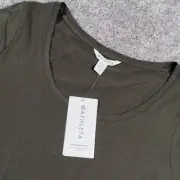 Athleta Outbound Scoop Neck Tee Top Green Short Sleeve Shirt Women XL $69