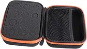SHERCHPRY 1pc Slot Essential Oil Storage Bag Eva Hard Shell Roller Bottle Holder Capacity Portable Aromatherapy Case for Travel Organization Orange Color