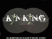 King Technics black Dj Slipmats (pair) sl1200mk2 mk5 m3d m5g or any turntable