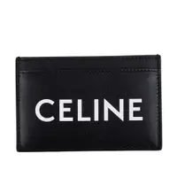 在飛比找PChome24h購物優惠-CELINE 新款字母LOGO CELINE印花光滑小牛皮卡