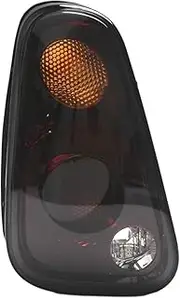 Rear Tail Light Lamp Compatible With Mini Cooper R50 R52 R53 2005-2008 63217166955 63217166957 63217166956 Without Bulbs(Black left)