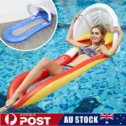 Lightweight Inflatable Pool Float Lounger Bed Portable Pool Beach Water Hammock