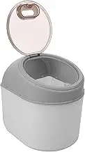 Cabilock Airtight Rice Storage Container with Large Capacity Grain Bucket for Rice Beans and Cereal Reusable Food Storage for Pantry Organization Grey