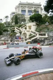 Stefan Bellof drives theTyrrell-Ford 012 during practice Grand Pri- Old Photo