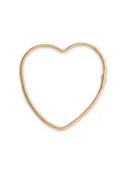 Yvonne Leon Jonc Coeur 9kt Gold Bracelet ONE SIZE