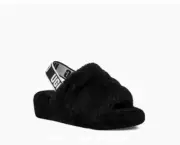 Ugg Womens US 8 Fluff Yeah Slide Black NIB