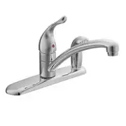 Moen 7434 Chrome Chateau Single Handle Kitchen Faucet With Side Spray