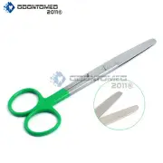 ODM Operating Scissor, Blunt/Blunt, Straight, 5.5" Green Color Handle