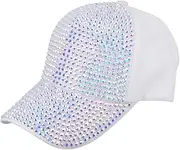 [HONMEET] 1pc Diamond Cap Trendy Baseball Caps for Women Workout Hats for Women Purple Baseball Cap Sun Hats for Women Bling Sun Hat Baseball Hat Summer Hat Spring Baseball Cap Casual Hat