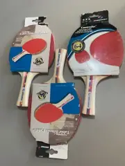 2 NEW SPORTCRAFT BRONZE TABLE TENNIS PADDLES PING PONG SET