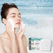 Sea Salt Soap, Natural Soap Handmade Face Soap for all Skin Types, Organic Soap Bar for Face & Body Acne Remover, Antifungal Antibacterial Treatment Vegan Soap Sea Salt Soap for Face and Body