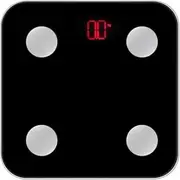 Digital Body Weight Bathroom Scale, USB Charging Bathroom Scale Digital Weight Scale Body Fat Scale Multifunction Highly Accurate(Black)