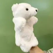 AU Gloves Hand Puppet Plush Zoo Toy Kindergarten Stage Props Kid White Bear