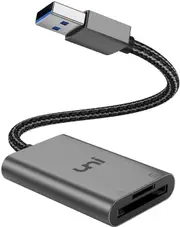 SD Card Reader, Uni USB 3.0 to Sd/Micro SD Card Adapter, Aluminum High Speed USB to External Memory Card Readers for SD, SDXC, SDHC, MMC, RS-MMC, Micro SDXC, Microsd, Micro SDHC, and UHS-I Cards