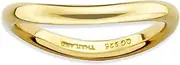 [JewelryWeb] 2.25mm 925 Sterling Silver Stackable Polished Gold PlatedWave Ring Size 6-Stackable-Ring for Women