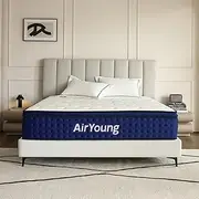 Queen Mattress 14 Inch, Memory Foam Hybrid Mattress Queen, Pocket Coils Bed Mattress IN-A-BOX Motion Isolation Back Pain Relief&Lumbar Support, with CertiPUR-US Certified, Plush Feel, 120-Night Trial