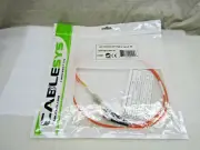 Cablesys GCFAZTLM01-M 625/125 Duplex OFNR ST to LC Fiber Optic Cable 1M