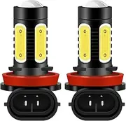 TGMGADANTV 2pcs H11 H7 H4 H8 9005 HB3 9006 HB4 H1 H3 880 881 H16 PSX24W PSX26W P13W H27 LED Bulbs For Car Fog Lights Day Running Light 12V fog lamp(6000K White,H4)