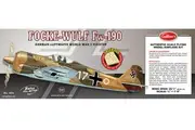 Focke-Wulf Fw190 1/16 Laser Cut Balsa Model Kit