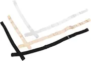 [Healeved] Backless Strap Converter Extender with Hooks Low Back Strap for V Neck and Backless Dresses for Black