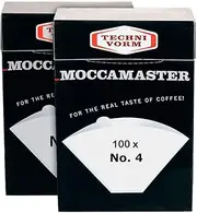 [Technivorm Moccamaster] 85022 Moccamaster #4 Paper Filters, White (2)… (Original Version)