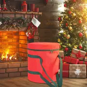 Christmas Light Storage Bag with Zipper 600D Oxford Fabric for Christmas Holiday Lights Bulbs