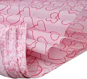 PMLAND Premium Quality Gift Wrap Printed Tissue Paper - Valentine Heart - 15 Inches X 20 Inches 100 Sheets