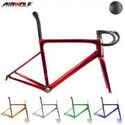 AIRWOLF Carbon Road Bike Frame Racing Bicycle 787g Superlight Rim Brake Crystal