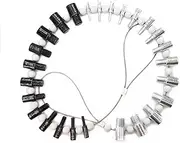 cSeao Nuts Bolts Thread Checker, SAE Metric Bolts Nuts Thread Checker, 26 Male & Female Gauges, 14 Imperial, 12 Metric