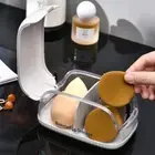 Beauty Tools Makeup Sponge Box With Lid Powder Puff Container Home