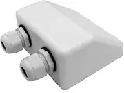 SUNDELY® Waterproof Twin Double Cable Wire Entry Gland Junction Box Roof Duct for Solar Panel System Satellite Aerial Caravan Motorhome RV Yacht Car Van Camper Boat