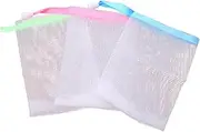 SOESFOUFU Handmade Soap 10pcs for Body Facial Exfoliation Efficient Soap Saver Pouch Random Color