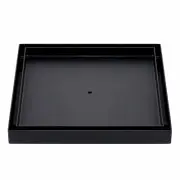 Matt Black 200mm Square Floor Drain Tile Insert Shower Grate 50mm Outlet Waste