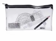 9Pcs Compass Drawing School Office Stationery Geometry Drafting Ruler Eraser Set