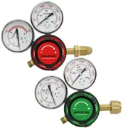 Oxygen & Acetylene Regulators - Compatible with Medium Duty Welding Gas Torch...