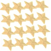 DOITOOL 20pcs Sequin Star Applique Patches Iron Decorative Five Pointed Stars for Clothes Bags Hats Easy Application Versatile Embellishments for DIY Fashion
