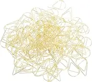 TOGEVAL 100pcs Teardrop Paper Clips Office School Clips Strong Clamping Force for Documents Files Memos Creative Design for Organizing Tidying