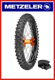 METZELER 80/100-21 MC360 MIDSOFT DIRT OFF-ROAD FRONT TIRE + TUBE HUSQVARNA