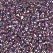 Silver-Lined Smoky Amethyst AB Miyuki Seed Beads 8/0 (8-91012-TB)