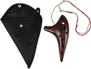 INOOMP Student Flute Alto C Key Ocarina Musical Instrument Ceramic Clay Flute for Beginners Unique Design with Versatile Notes and Sound for Music Enthusiasts