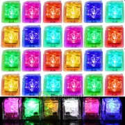 ICE CUBES LED Light up 4-48X Multicolor & flash,drinks parties, Liquid activated